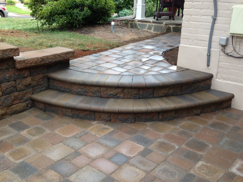 Bullnose Paver Steps