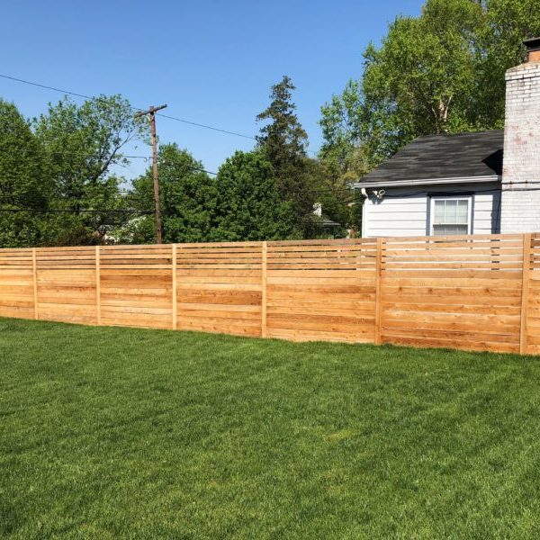 Horizontal Cedar Fence