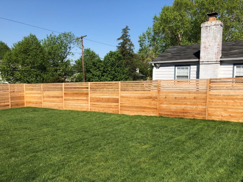 Horizontal Cedar Fence